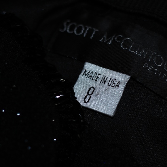 Scott McClintock Petites Black Shimmer Gown - Picture 15 of 15